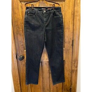 Style & Co Jeans Womens Sz 12 Dk Denim Tummy Control Straight Leg  Jeans Stylish
